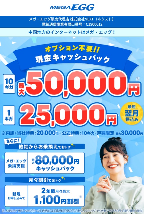 メガエッグ光